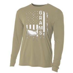 Football Grams Sports Player America Flagxmas Cooling Performance Long Sleeve Crew