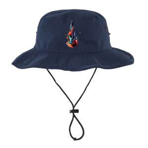 Fans Guitars Splash Art Artistic Colorful Vegetation Legacy Cool Fit Booney Bucket Hat