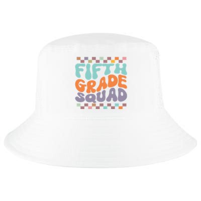 Fifth Grade Squad Retro Groovy Happy First Day Of School Gift Cool Comfort Performance Bucket Hat