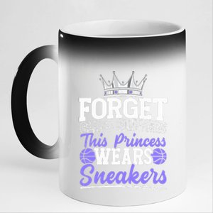 Forget Glass Slippers This Princess Wears Sneakers 11oz Black Color Changing Mug