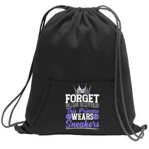 Forget Glass Slippers This Princess Wears Sneakers Sweatshirt Cinch Pack Bag