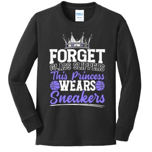 Forget Glass Slippers This Princess Wears Sneakers Kids Long Sleeve Shirt