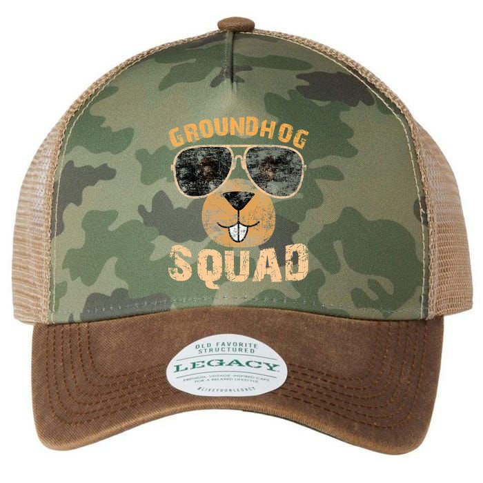 Funny Groundhog Squad Happy Groundhog Day 2024 Legacy Tie Dye Trucker Hat