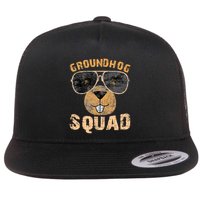 Funny Groundhog Squad Happy Groundhog Day 2024 Flatbill Hat
