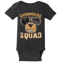 Funny Groundhog Squad Happy Groundhog Day 2024 Baby Bodysuit