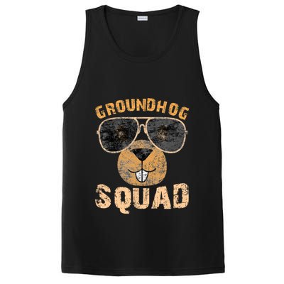 Funny Groundhog Squad Happy Groundhog Day 2024 PosiCharge Competitor Tank