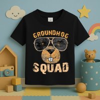 Funny Groundhog Squad Happy Groundhog Day 2024 Toddler T-Shirt