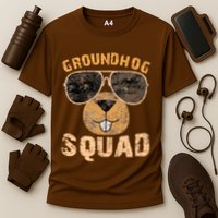 Funny Groundhog Squad Happy Groundhog Day 2024 Performance Shirt