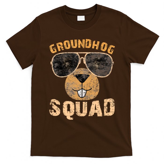 Funny Groundhog Squad Happy Groundhog Day 2024 T-Shirt