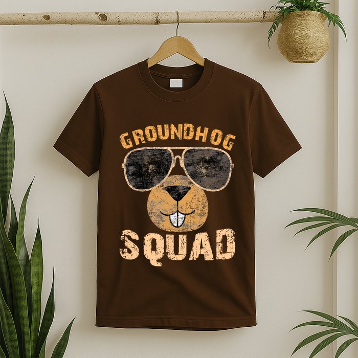 Funny Groundhog Squad Happy Groundhog Day 2024 T-Shirt