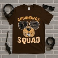 Funny Groundhog Squad Happy Groundhog Day 2024 T-Shirt
