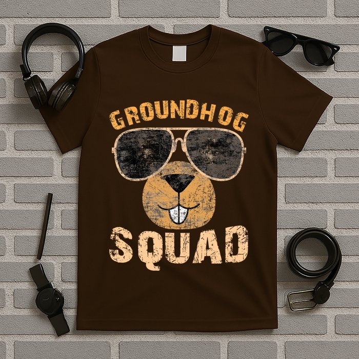 Funny Groundhog Squad Happy Groundhog Day 2024 T-Shirt