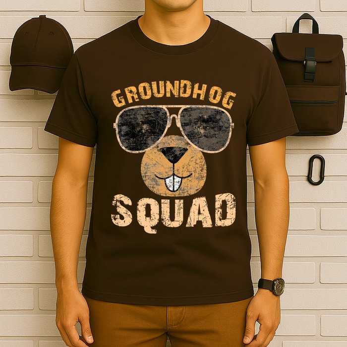 Funny Groundhog Squad Happy Groundhog Day 2024 T-Shirt