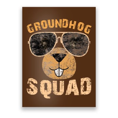 Funny Groundhog Squad Happy Groundhog Day 2024 Poster