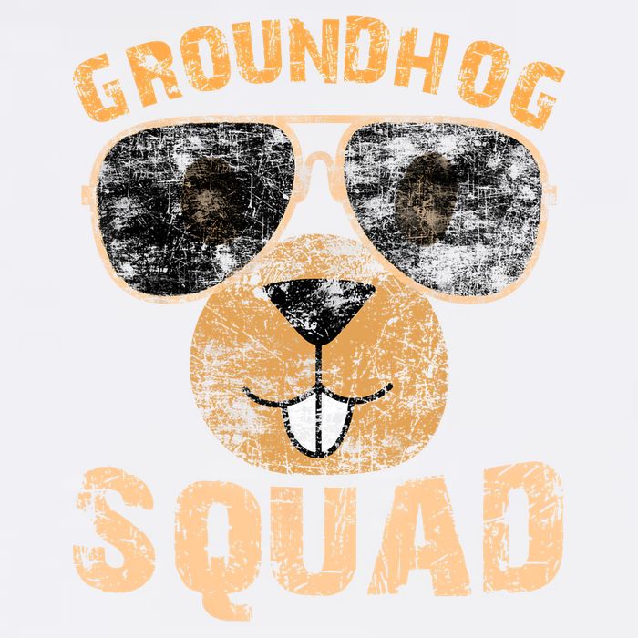 Funny Groundhog Squad Happy Groundhog Day 2024 Garment-Dyed Sweatshirt
