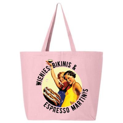 Fun Girl Summer Essentials Wienies Bikinis Espresso Martinis 25L Jumbo Tote