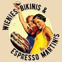 Fun Girl Summer Essentials Wienies Bikinis Espresso Martinis Drawstring Bag