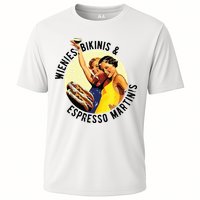 Fun Girl Summer Essentials Wienies Bikinis Espresso Martinis Cooling Performance Crew T-Shirt
