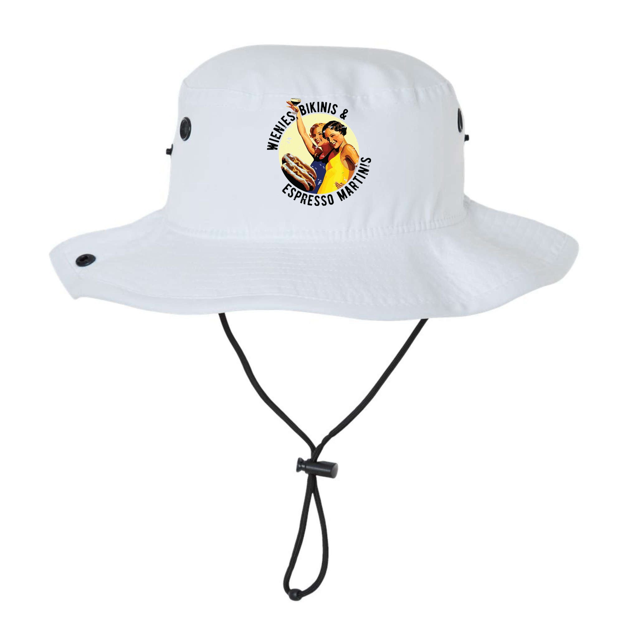 Fun Girl Summer Essentials Wienies Bikinis Espresso Martinis Bucket Hat