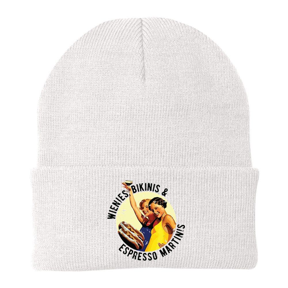 Fun Girl Summer Essentials Wienies Bikinis Espresso Martinis Beanie