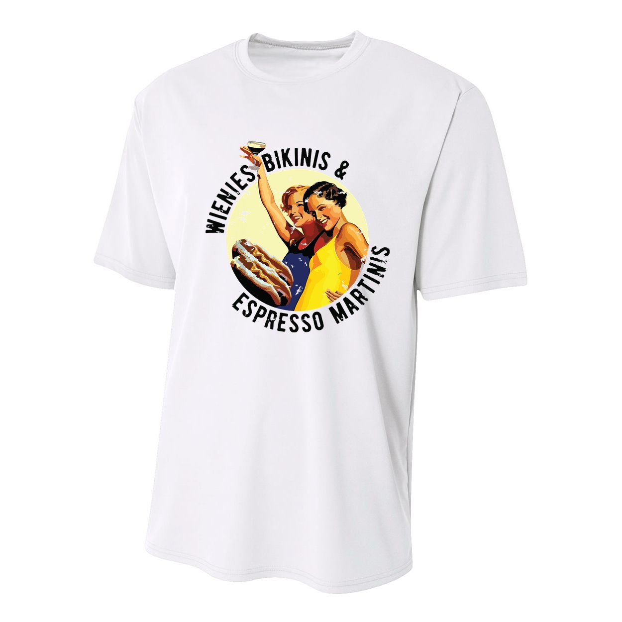 Fun Girl Summer Essentials Wienies Bikinis Espresso Martinis Youth Performance Sprint T-Shirt