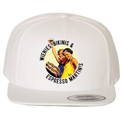 Fun Girl Summer Essentials Wienies Bikinis Espresso Martinis Wool Snapback Cap