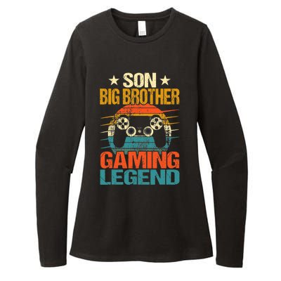 Funny Gamer Son Big Brother Gaming Legend Gift Boys Teens Womens CVC Long Sleeve Shirt