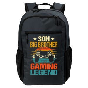 Funny Gamer Son Big Brother Gaming Legend Gift Boys Teens Daily Commute Backpack