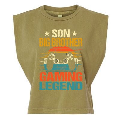 Funny Gamer Son Big Brother Gaming Legend Gift Boys Teens Garment-Dyed Women's Muscle Tee