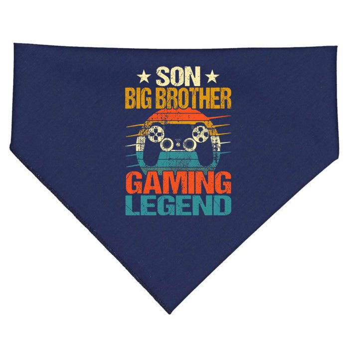 Funny Gamer Son Big Brother Gaming Legend Gift Boys Teens USA-Made Doggie Bandana