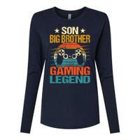 Funny Gamer Son Big Brother Gaming Legend Gift Boys Teens Womens Cotton Relaxed Long Sleeve T-Shirt