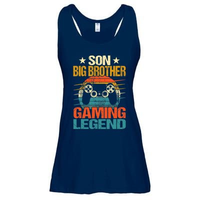 Funny Gamer Son Big Brother Gaming Legend Gift Boys Teens Ladies Essential Flowy Tank