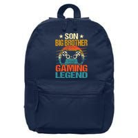 Funny Gamer Son Big Brother Gaming Legend Gift Boys Teens 16 in Basic Backpack