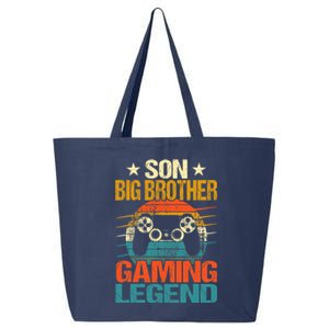 Funny Gamer Son Big Brother Gaming Legend Gift Boys Teens 25L Jumbo Tote