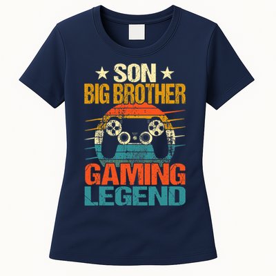 Funny Gamer Son Big Brother Gaming Legend Gift Boys Teens Women's T-Shirt