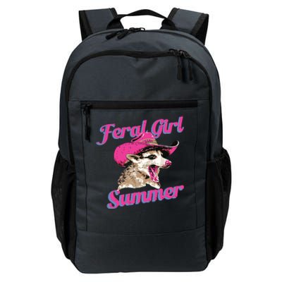 Feral Girl Summer Retro Possum Meme Daily Commute Backpack