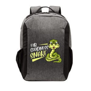 For Goodness Snake Funny Ball Python Joke Pun Reptile Lizard Vector Backpack