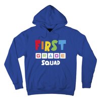 First Grade Squad Team 1St Grade Teacher Gift Hoodie