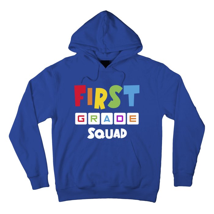 First Grade Squad Team 1St Grade Teacher Gift Hoodie