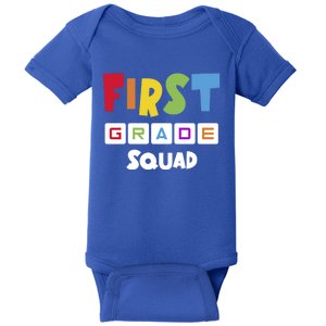 First Grade Squad Team 1St Grade Teacher Gift Baby Bodysuit