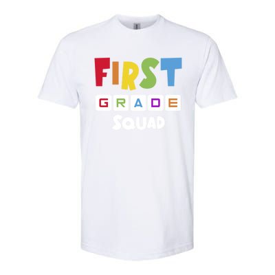 First Grade Squad Team 1St Grade Teacher Gift Softstyle CVC T-Shirt