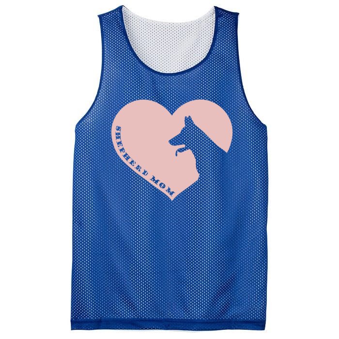 Funny Ger Shepherd Mom Valentine's Day Heart Cute Dogs Gift Mesh Reversible Basketball Jersey Tank