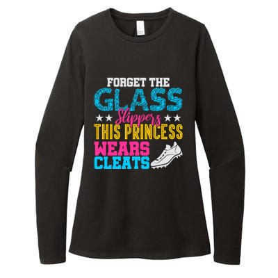 Forget Glass Slippers Princess Wears Cleats Soccer Softball Cute Gift Womens CVC Long Sleeve Shirt