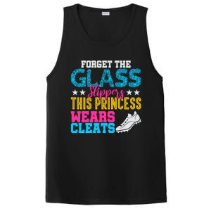 Forget Glass Slippers Princess Wears Cleats Soccer Softball Cute Gift PosiCharge Competitor Tank