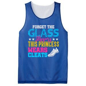 Forget Glass Slippers Princess Wears Cleats Soccer Softball Cute Gift Mesh Reversible Basketball Jersey Tank