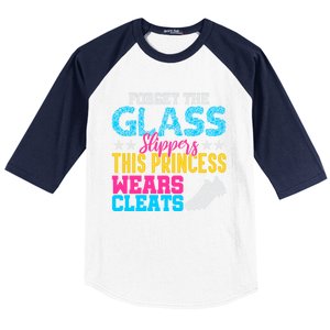 Forget Glass Slippers Princess Wears Cleats Soccer Softball Cute Gift Baseball Sleeve Shirt