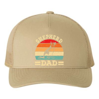 Funny German Shepherd Dad Print Dog Vintage Retro Yupoong Adult 5-Panel Trucker Hat