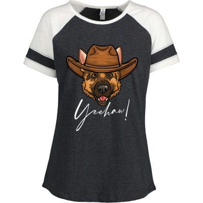 Funny Ger Shepherd Gift Ger Shepherd Cow Gift Enza Ladies Jersey Colorblock Tee