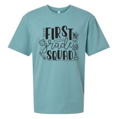 First Grade Squad Teacher Sueded Cloud Jersey T-Shirt