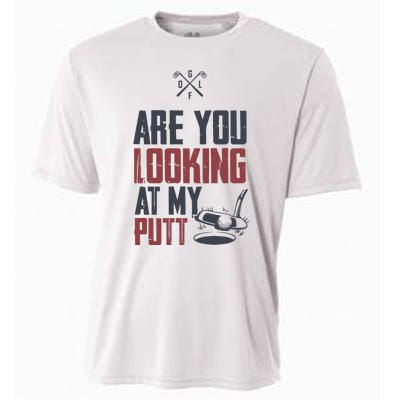 Funny Golf Skull Are You Looking At My Putt Golf Cooling Performance Crew T-Shirt